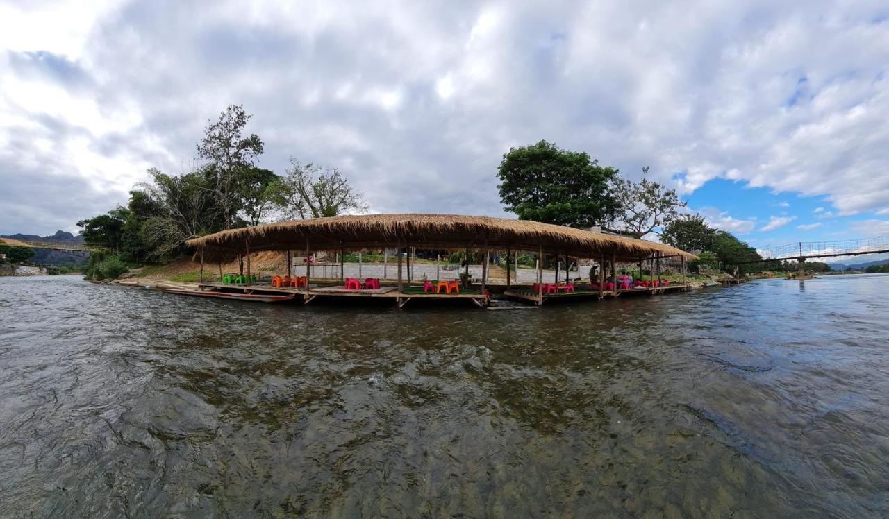 Pasanchai Bungalow Vang Vieng Dış mekan fotoğraf
